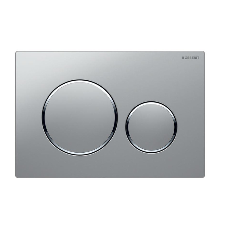 کلید فلاش تانک گبریت مدل سیگما 20 کروم براق رینگ کروم مات