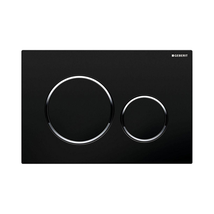 کلید فلاش تانک گبریت مدل سیگما 20 مشکی رینگ کروم